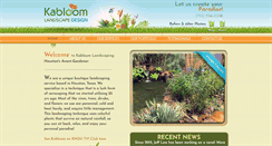 Desktop Screenshot of kabloomlandscaping.com